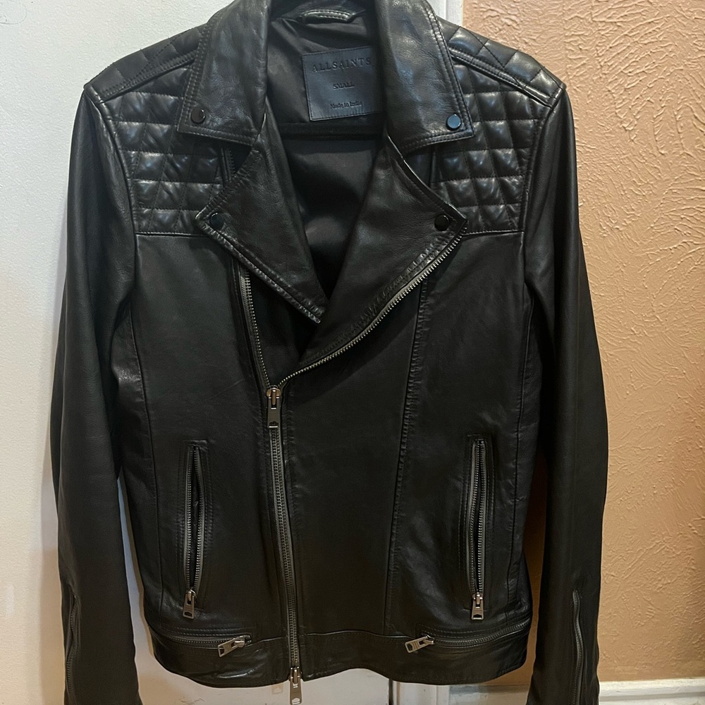 All Saints Conroy Leather Jacket